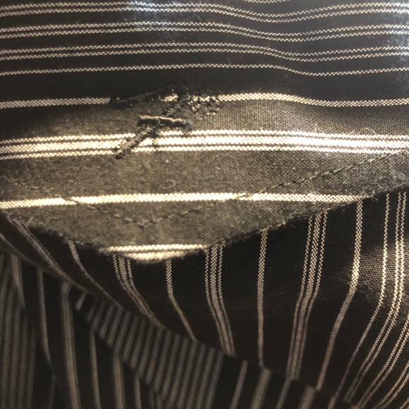 Fender Guitar Long Sleeve Striped Button Up Shirt Skull Rock n Roll Size Large - Picture 3 of 10